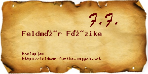 Feldmár Füzike névjegykártya